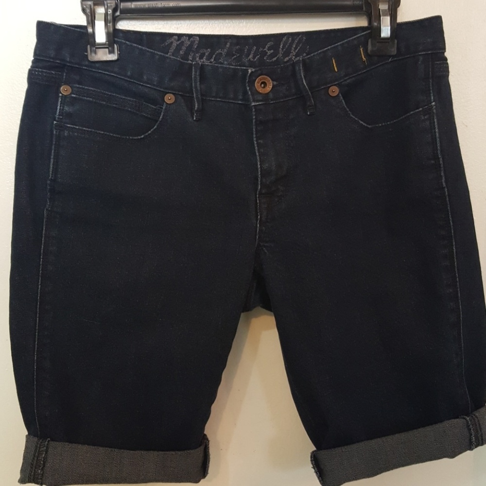 Madewell Dark Blue cut off shorts